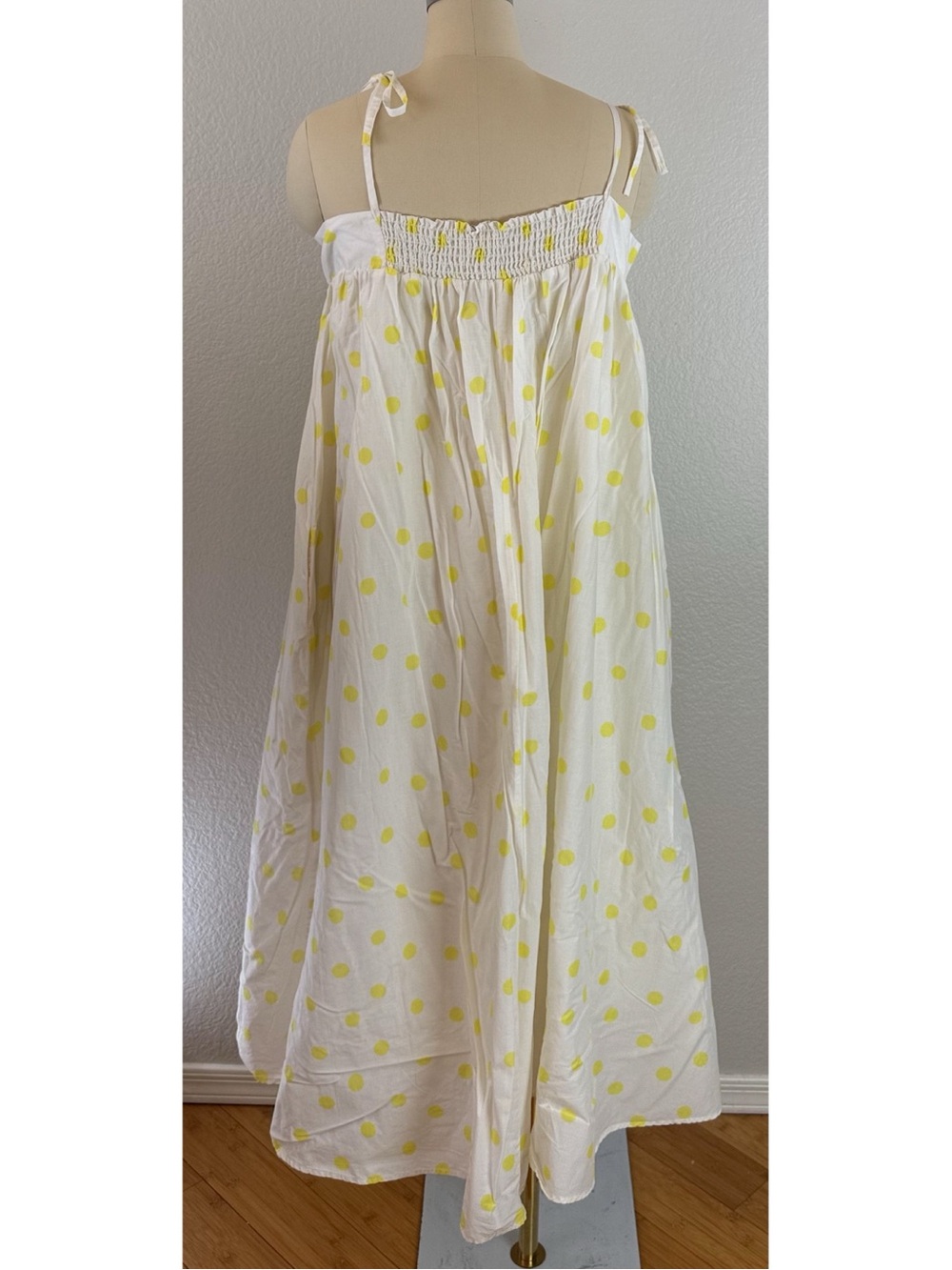 Anthropologie WHIT TWO Polka Dot Maxi Dress Boho Resortwear Medium - Picture 10 of 16